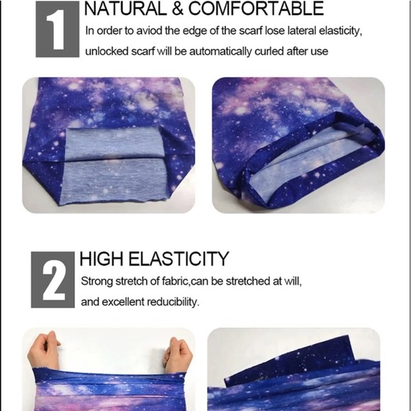 3 pack Purple/blue and pink face shield/ t… - Picture 7 of 10